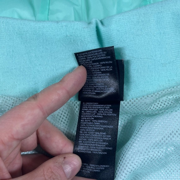 The North Face Jacket Womens Small HyVent Windbreaker Rain Hooded Nylon Teal - Picture 9 of 16